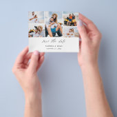 Budget Ele Chic 5 Multi Photo Save the Date Flyer (Hand)