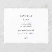 Budget Ele Chic 5 Multi Photo Save the Date Flyer (Achterkant)