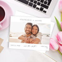 Budget Elegan Panorama Foto Modern Save the Date