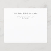 Budget Elegan Panorama Foto Modern Save the Date Flyer (Achterkant)