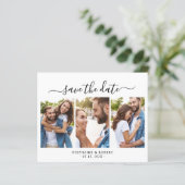 Budget Elegance Foto Bruiloft Save The Date Kaart (Staand voorkant)