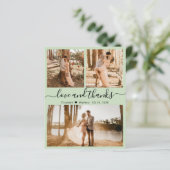 Budget Elegant 3 Foto Collage Wedding Dank u (Staand voorkant)