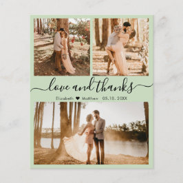 Budget Elegant 3 Foto Collage Wedding Dank u