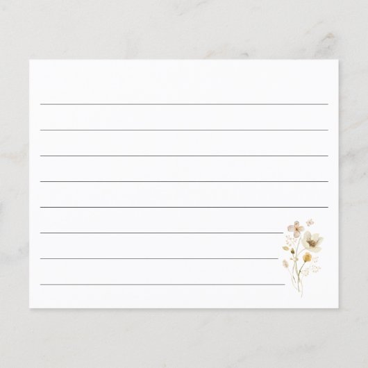 Budget Elegant Advies Wensen Wildbloemen Bloemen (Achterkant)