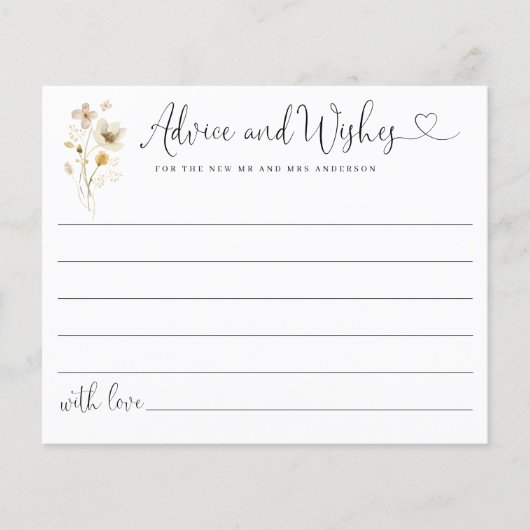 Budget Elegant Advies Wensen Wildbloemen Bloemen (Voorkant)