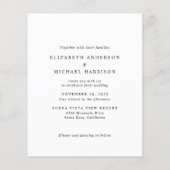 Budget Elegant Arch Photo Wedding Invitation (Achterkant)