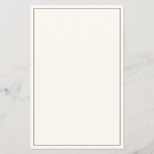 Budget elegant black cream ivory wedding menu (Achterkant)