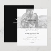 Budget Elegant Black & White Photo Wedding (Voorkant / Achterkant)