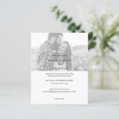 Budget Elegant Black & White Photo Wedding (Staand voorkant)
