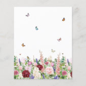 Budget Elegant Bloemen Housewarming Party (Achterkant)