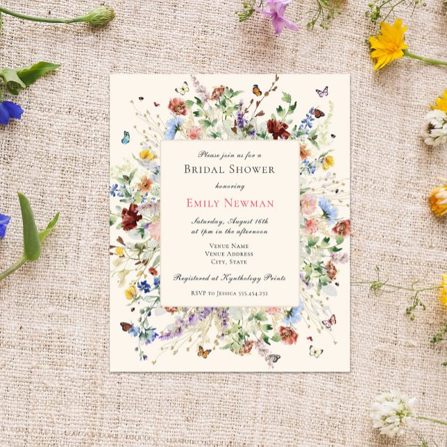 Budget Elegant Bloemen Vlinder Vrijgezellenfeest (Creator heeft geüpload)