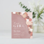 Budget Elegant Boho Schattige Baby shower Uitnodig (Staand voorkant)