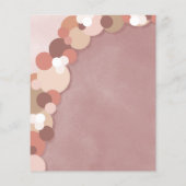 Budget Elegant Boho Schattige Baby shower Uitnodig (Achterkant)