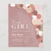 Budget Elegant Boho Schattige Baby shower Uitnodig (Voorkant)