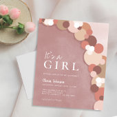 Budget Elegant Boho Schattige Baby shower Uitnodig