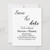 Budget Elegant Boho Trouwkaart Save the Date (Voorkant)