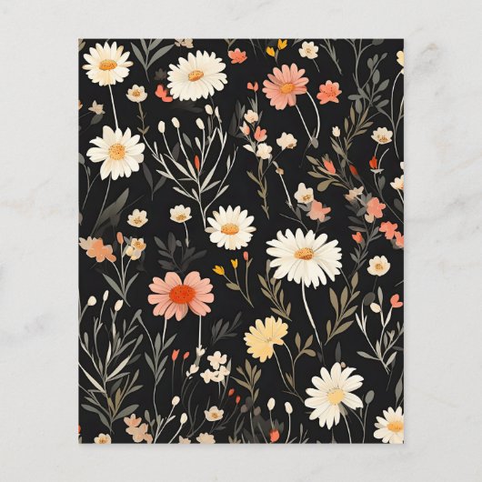 Budget Elegant Boho Wildflower Bruiloft (Achterkant)