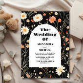 Budget Elegant Boho Wildflower Bruiloft Flyer