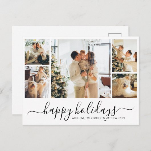 Budget Elegant Briefkaart voor kerstfeestdag met f (Voorkant / Achterkant)