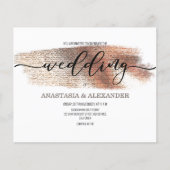 BUDGET/Elegant bruiloft uitnodiging. Flyer (Voorkant)