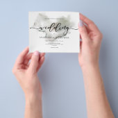 BUDGET/Elegant bruiloft uitnodiging. Invitation Fl Flyer (Hand)
