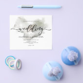 BUDGET/Elegant bruiloft uitnodiging. Invitation Fl Flyer (Enkel)