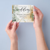 BUDGET/Elegant bruiloft uitnodiging. Invitation Fl Flyer (Hand)
