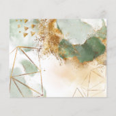 BUDGET/Elegant bruiloft uitnodiging. Invitation Fl Flyer (Achterkant)