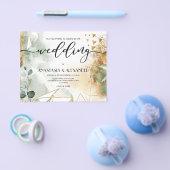 BUDGET/Elegant bruiloft uitnodiging. Invitation Fl Flyer (Enkel)