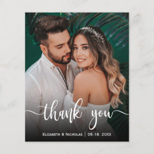 Budget Elegant Calligraphy Photo Weddenschap Harte