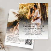 Budget Elegant Chic 2 Photo Wedding Invitation