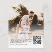 Budget Elegant Chic 2 Photo Wedding Invitation (Achterkant)
