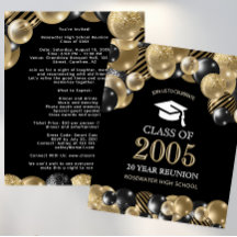 Budget Elegant Class Reunion Black Gold Evenemente