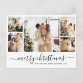 Budget Elegant Collage Kerstfeestdag Briefkaart (Voorkant)