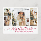 Budget Elegant Collage Kerstfeestdag Briefkaart (Voorkant)