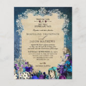 Budget Elegant Dark Alice in Wonderland Bruiloft (Voorkant)