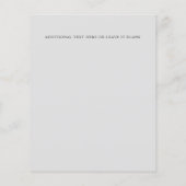 BUDGET Elegant Double Border Monogram Weddenschap (Achterkant)