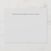 BUDGET Elegant Double Border Monogram Weddenschap (Achterkant)