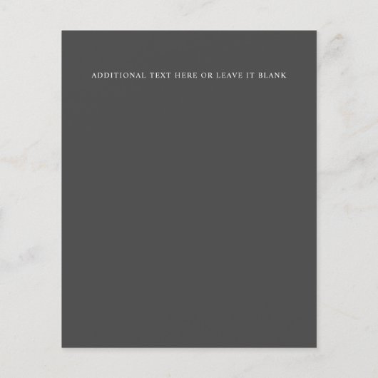 BUDGET Elegant Double Border Monogram Weddenschap (Achterkant)