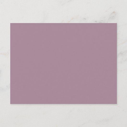 Budget Elegant Dusty Paars sparen de datum Briefkaart (Achterkant)