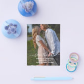 Budget Elegant Eenvoudig Save the Date met Foto Flyer (Enkel)