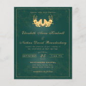 Budget Elegant Emerald Green Gold Wedding (Voorkant)