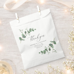 Budget elegant eucalyptus botanische bruiloft bedankzakje