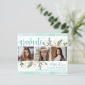 BUDGET Elegant Eucalyptus Fotoaankondiging Afstude (Staand voorkant)