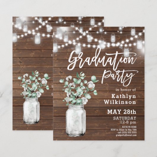 BUDGET Elegant Eucalyptus Greenery AFSTUDEERDER Ui (Voorkant / Achterkant)