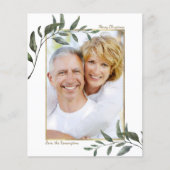 Budget Elegant Eucalyptus Kerstfeestdag Foto (Voorkant)