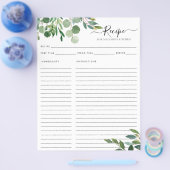 Budget Elegant Eucalyptus laat keukenrecept achter Flyer (Enkel)