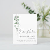 Budget Elegant Eucalyptus Script Bewegend Nieuw Hu (Staand voorkant)
