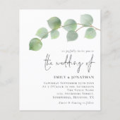 Budget Elegant Eucalyptus Weddenschap (Voorkant)