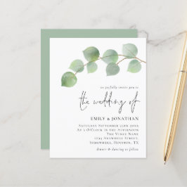 Budget Elegant Eucalyptus Weddenschap